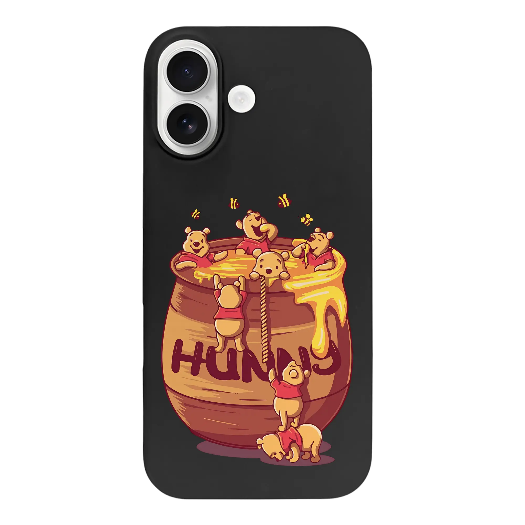 プーさん グッズ くまのプーさん - iPhone 17 シリーズ シリコンケース 薄型 耐衝撃 指紋防止 ソフトタッチカバー 精密フィット 傷防止 保護ケース iPhone 17/17 Air/17 Pro/17 Pro Max 対応